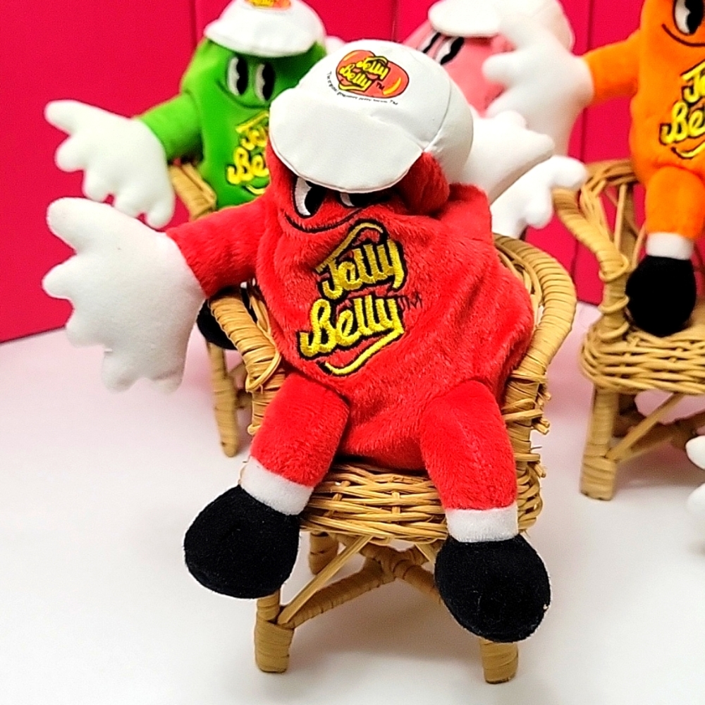 1999 Jelly Belly Vintage First Crop Cherry Bean Bag Toy Plush No Jelly B…